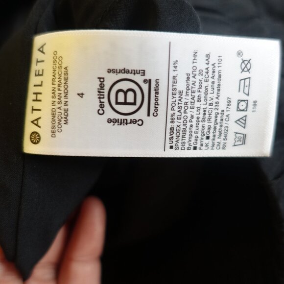 Athleta avenue wide leg crop pant 4 Black - Picture 15 of 16